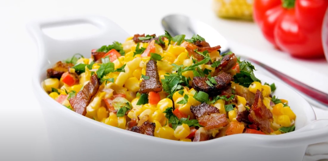 Creamy Confetti Corn with Bacon Recipe