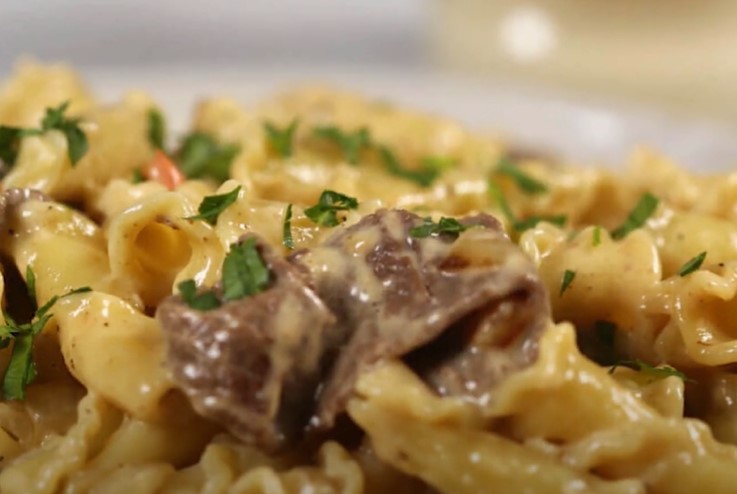 philly cheesesteak pasta recipe