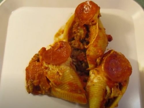 pizza stuffed shells recipe