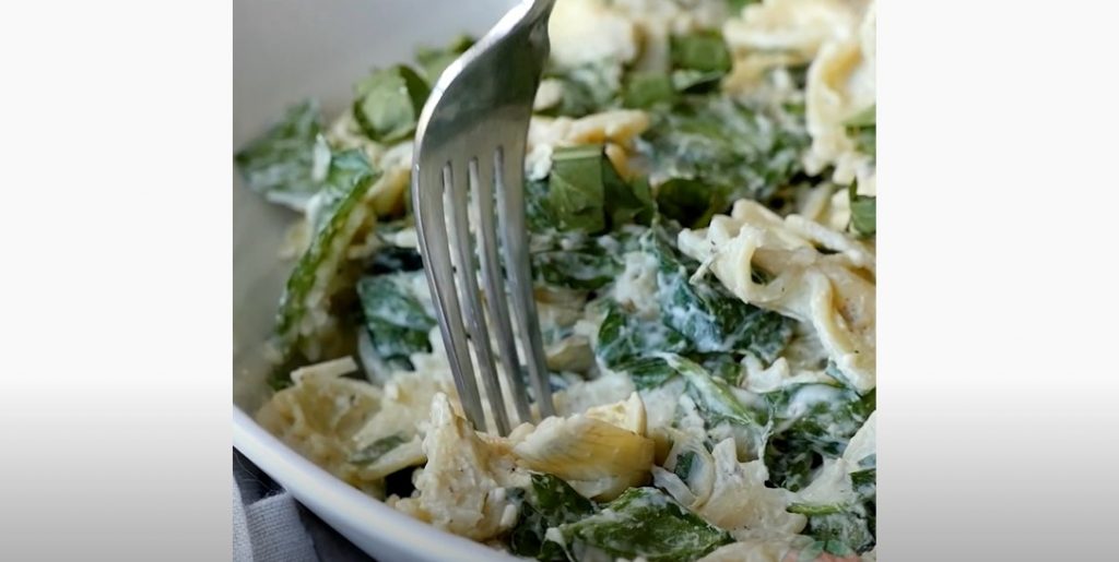 spinach artichoke pasta salad recipe