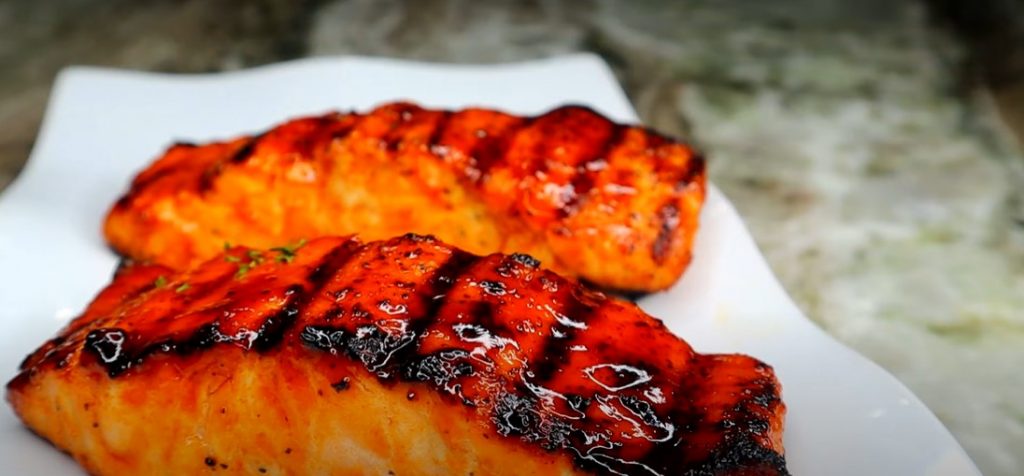 sweet and spicy glazed salmon recipe