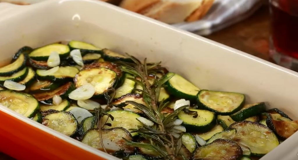 marinated zucchini with bow ties recipe