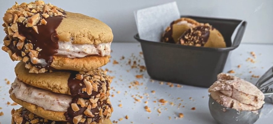 pb and j ice cream sandwiches recipe