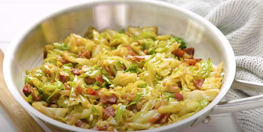 fried cabbage with onion recipe