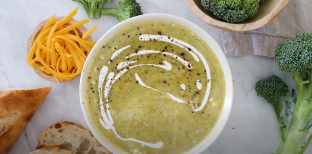 low fat full flavor cream of broccoli soup recipe
