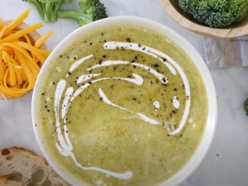 low fat full flavor cream of broccoli soup recipe