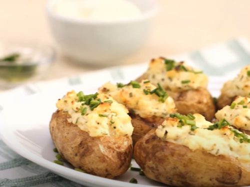 cheddar and sour cream roasted potatoes recipe
