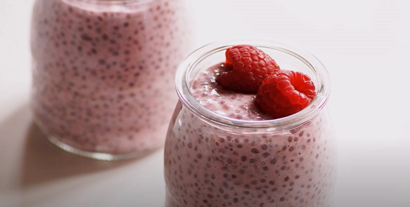 coconut lime raspberry chia pudding recipe