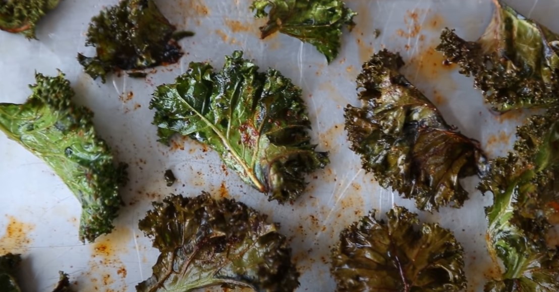 baked parmesan kale chips recipe