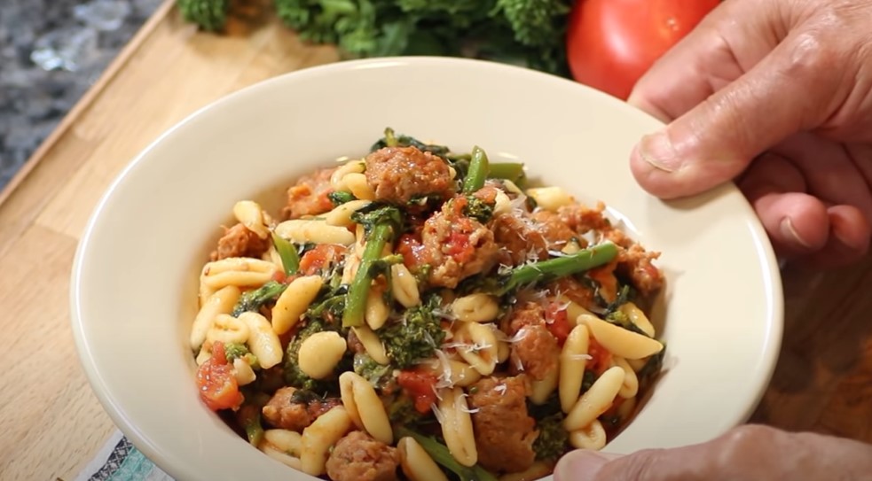 broccoli rabe and sausage parsnip pasta recipe