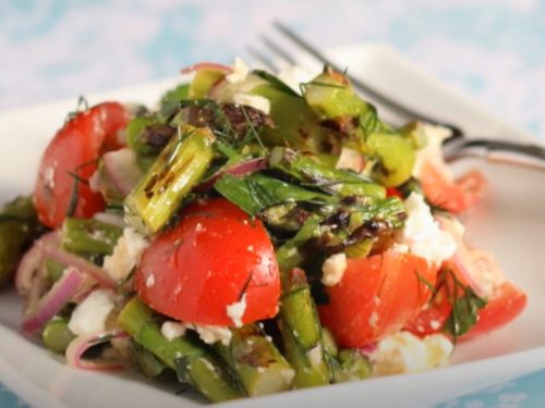 roasted asparagus and yellow pepper salad recipe