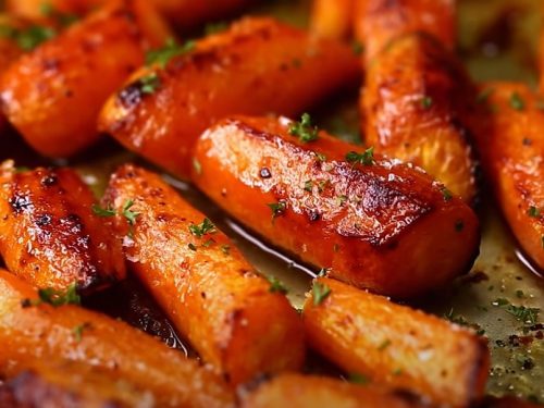 honey garlic butter roasted carrots recipe