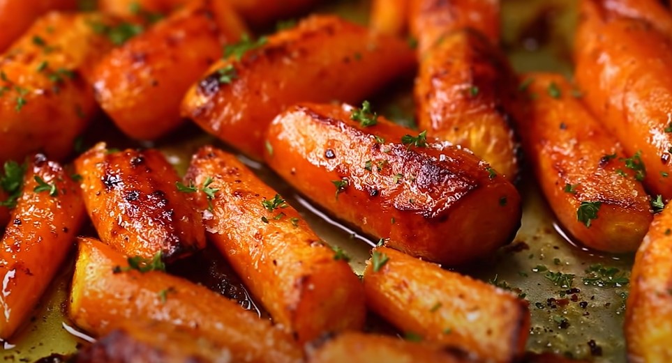 honey garlic butter roasted carrots recipe