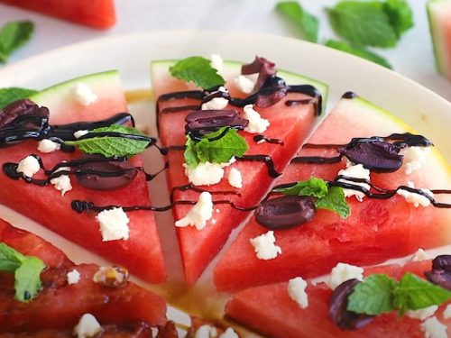 watermelon pizza with feta and balsamic recipe