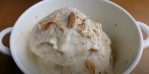 ricotta ice cream with honey and almonds recipe