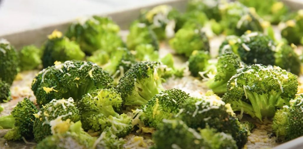 oven roasted lemon parmesan broccoli recipe