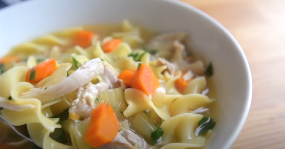 chicken noodle soup with parsnips and dill recipe
