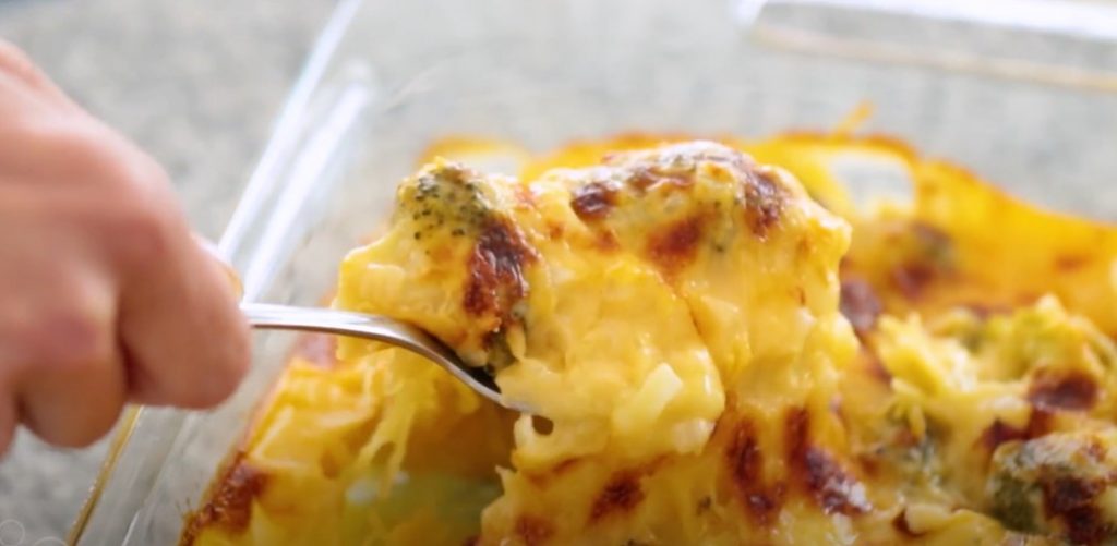 cheesy spaghetti squash casserole recipe