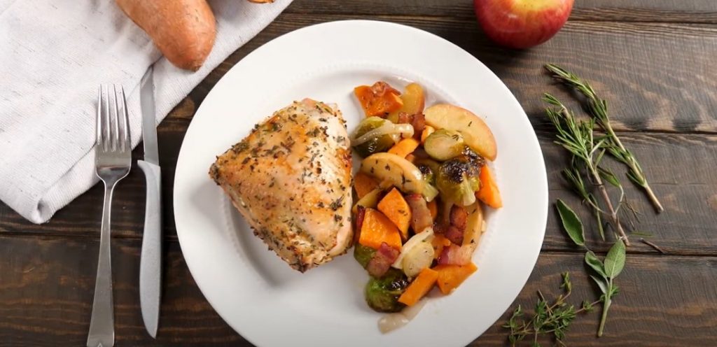 one pan autumn chicken dinner recipe