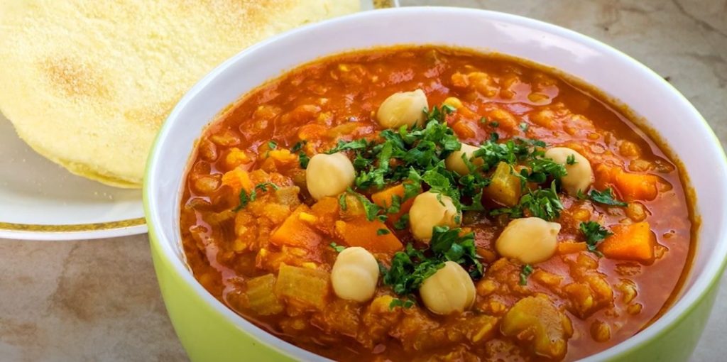 smoky chickpea, red lentil & vegetable soup recipe
