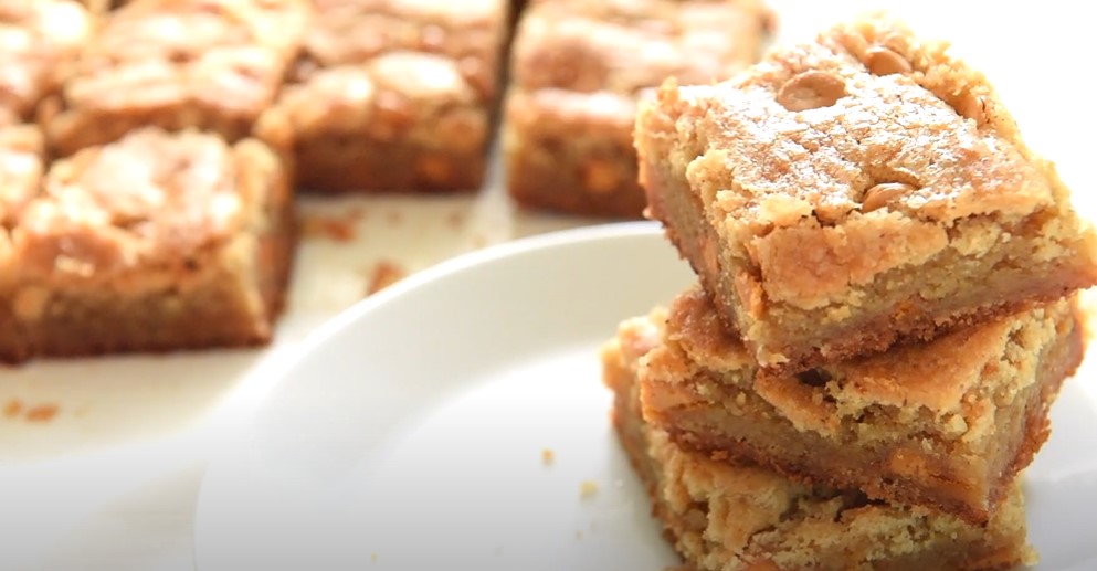 salted butterscotch blondies recipe