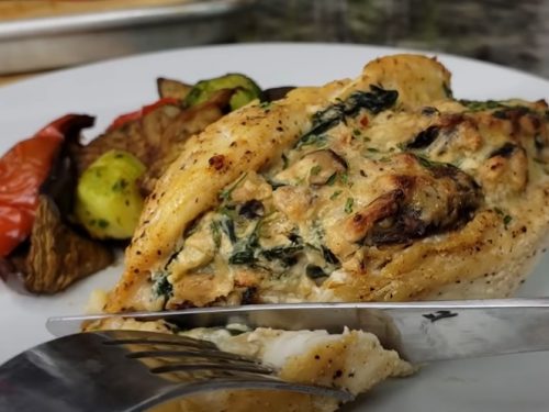 garlic butter mushroom stuffed chicken recipe