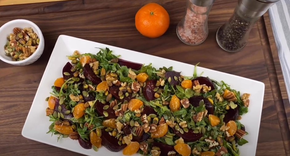 beet salad with kalamata vinaigrette recipe