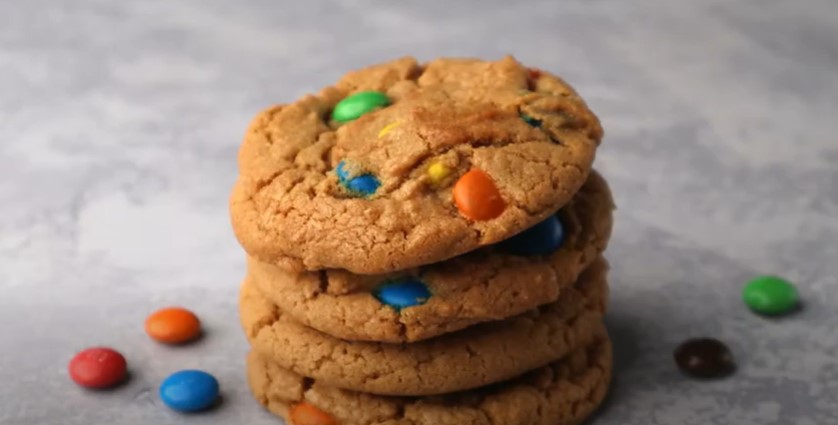 sweet and salty peanut butter m&m cookies recipe
