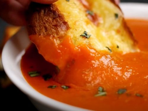 creamy roasted tomato basil soup recipe