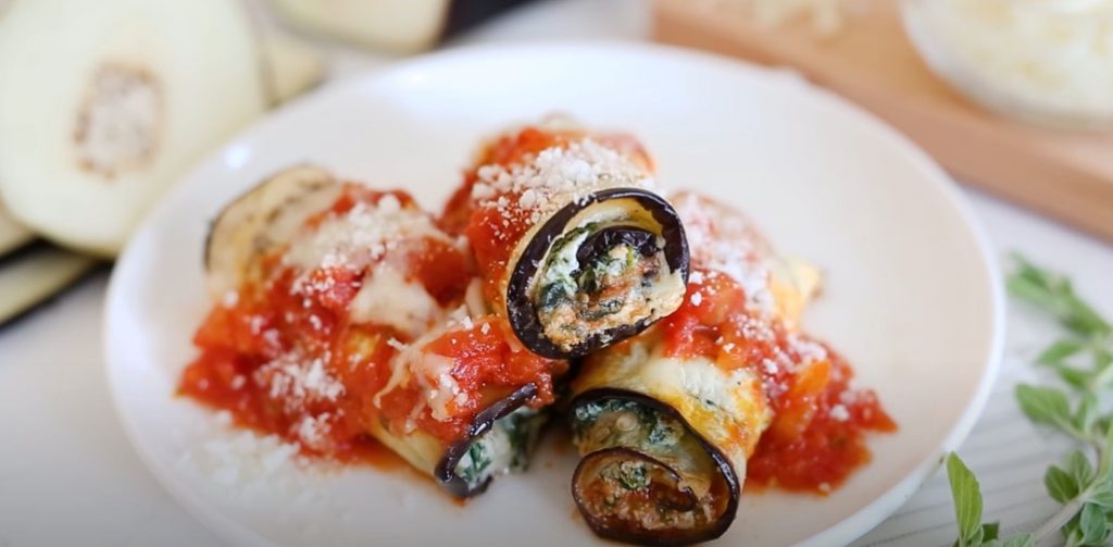 best skinny eggplant rollatini with spinach recipe