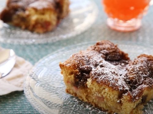 rhubarb compote cake recipe