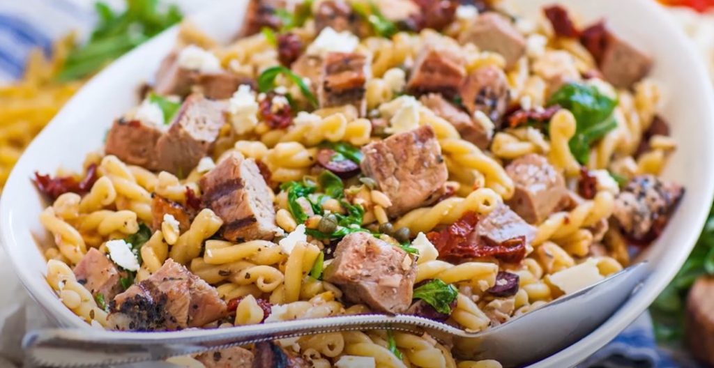 grilled steak arugula pasta salad recipe