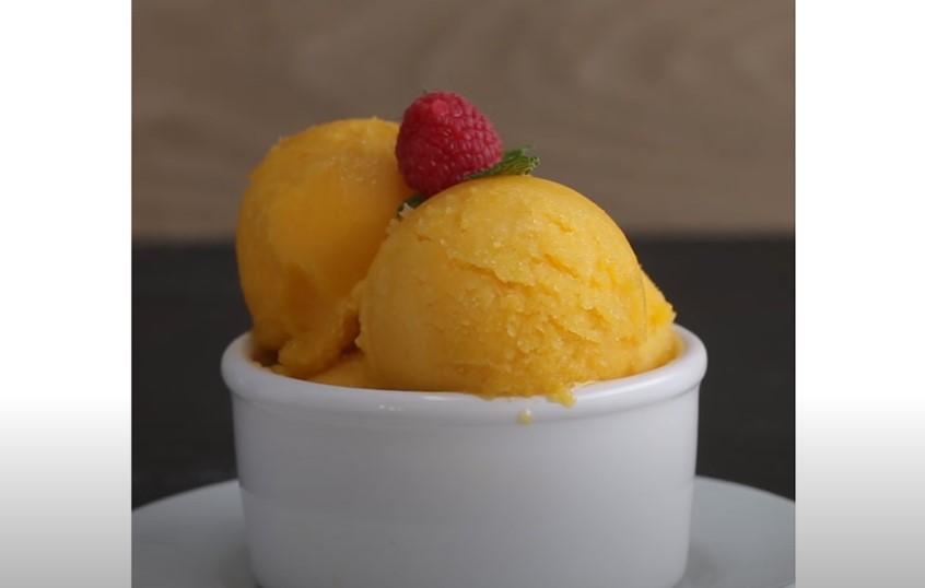 easy mango lime sorbet recipe