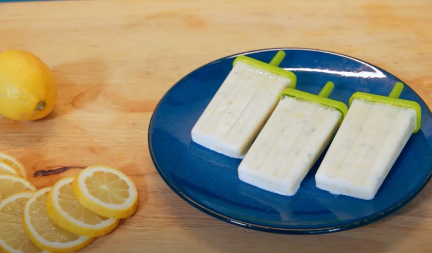 4-ingredient creamy lemon popsicles recipe