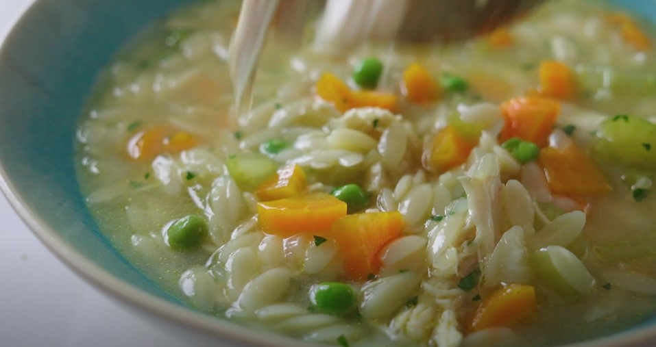 chicken meatball-and-orzo soup recipe