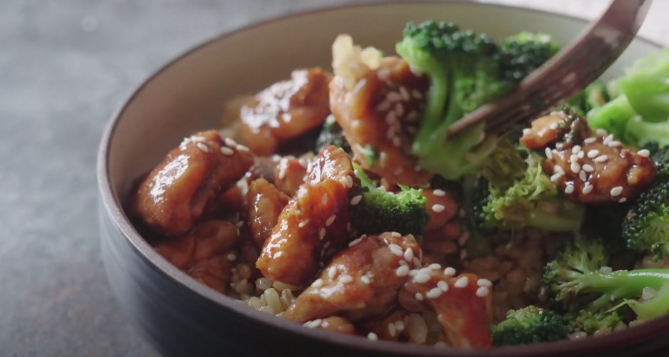 sesame chicken with quinoa recipe