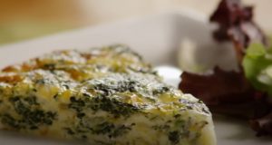 mushroom feta crustless quiche recipe
