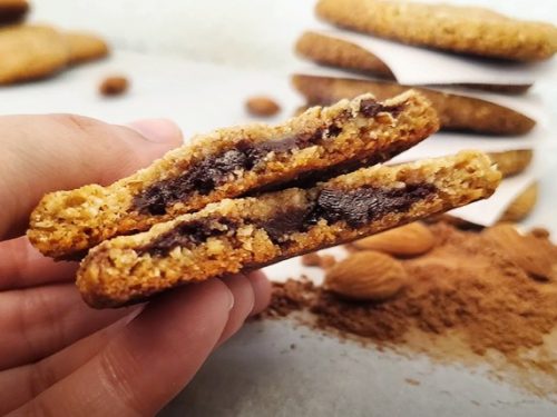 dark chocolate almond butter cookies recipe
