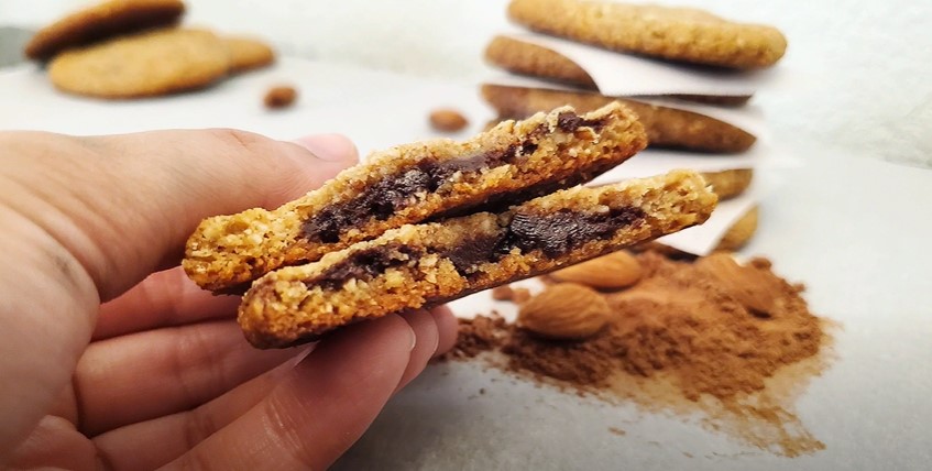 dark chocolate almond butter cookies recipe