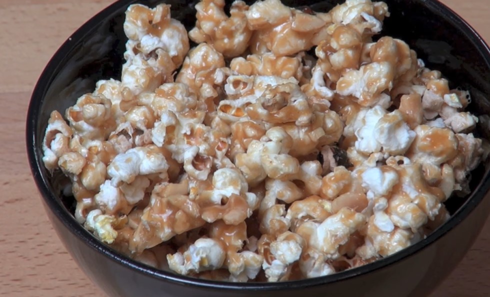 caramel-nut popcorn recipe