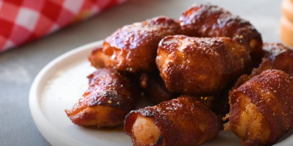 sweet and spicy bacon chicken bites recipe