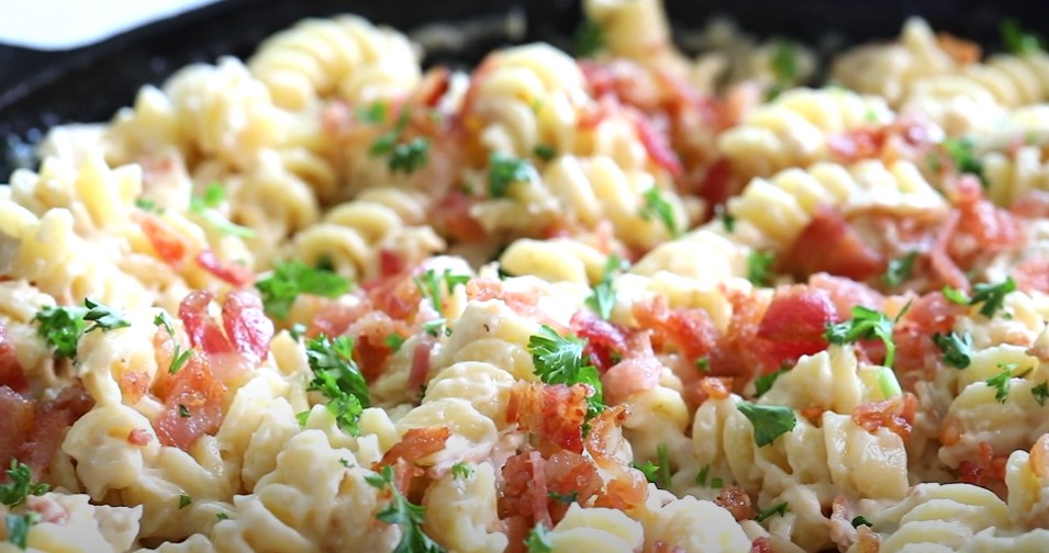 bacon ranch chicken and pasta bake recipe