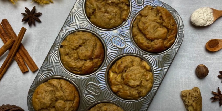 baby apple banana oat muffins recipe