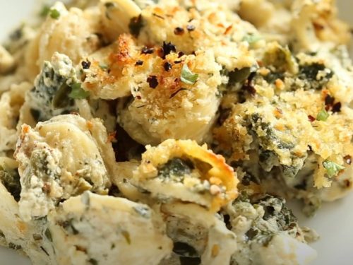 spinach and artichoke pasta bake recipe