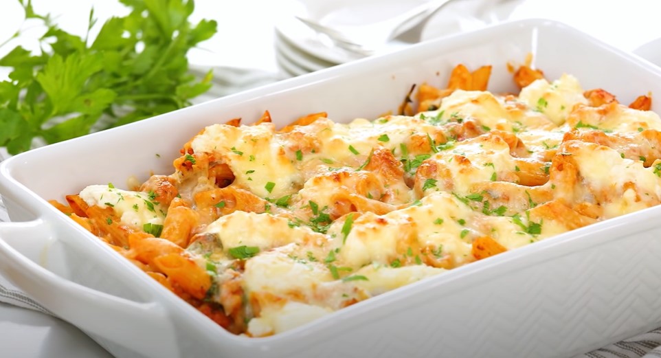 three cheese pasta bake recipe