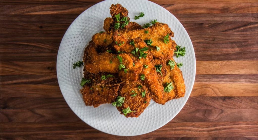 breaded chicken cutlets with deconstructed guacamole recipe