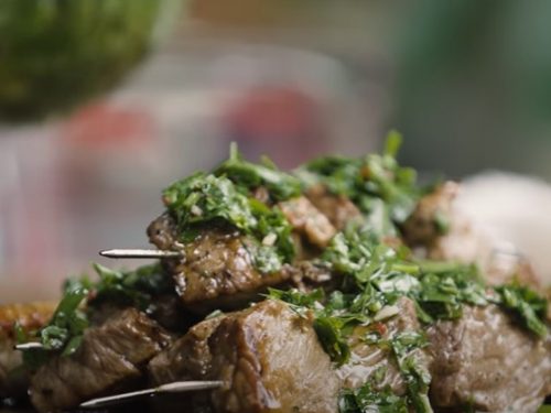steak kebabs with chimichurri recipe