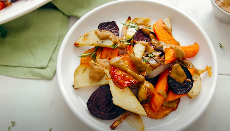 easy vegan sheet pan roasted vegetables recipe