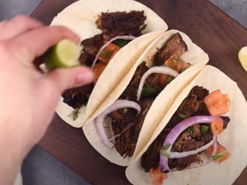 slow cooker beef carnitas tacos recipe