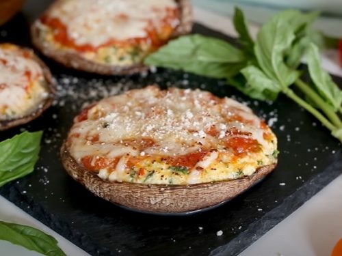 veggie lasagna stuffed portobello mushrooms recipe